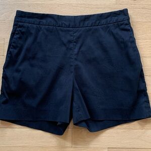 Everlane High Rise Cotton Chino Shorts With Pockets Black Size 4